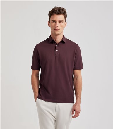 COTTON CREPE BASIC POLO