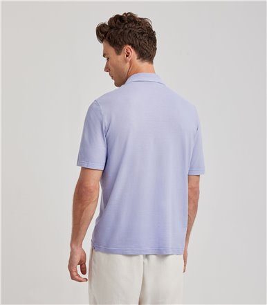 COTTON CREPE BASIC POLO